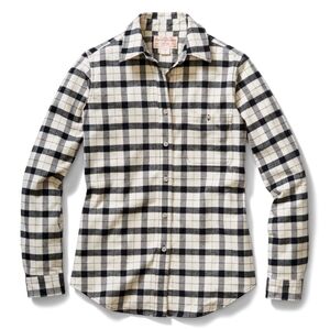 Filson Black and White Plaid Button Down Shirt